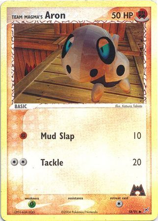 Team Magma’s Aron - 58/97 - Reverse Holo - EN