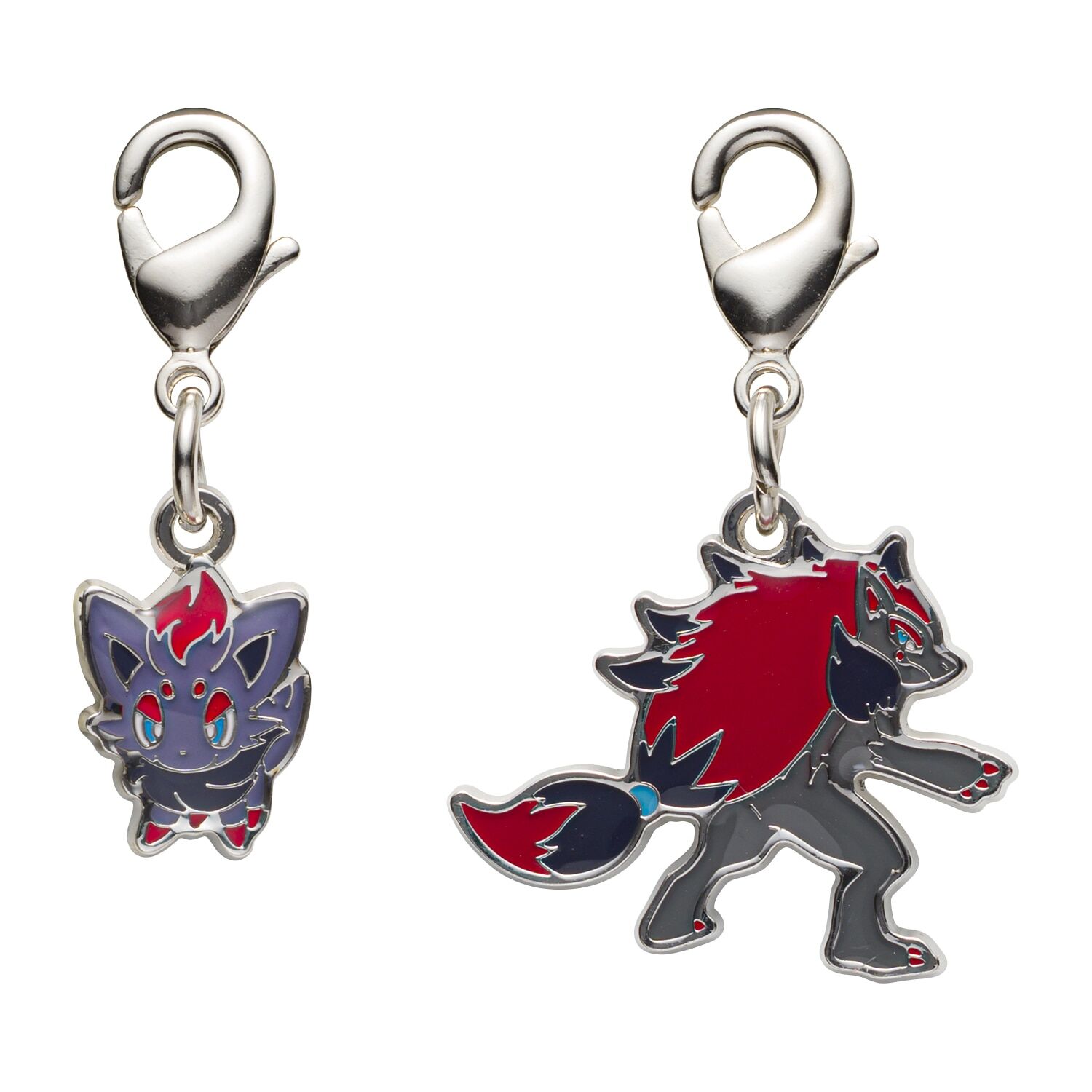 Pokemon Center - Zorua, Zoroark Schlüsselanhänger - 2 Stück Pokemon Center - Zorua, Zoroark Schlüsselanhänger - 2 Stück