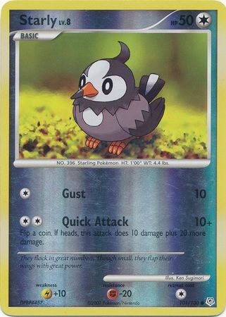 Starly - 101/130 - Reverse Holo - EN