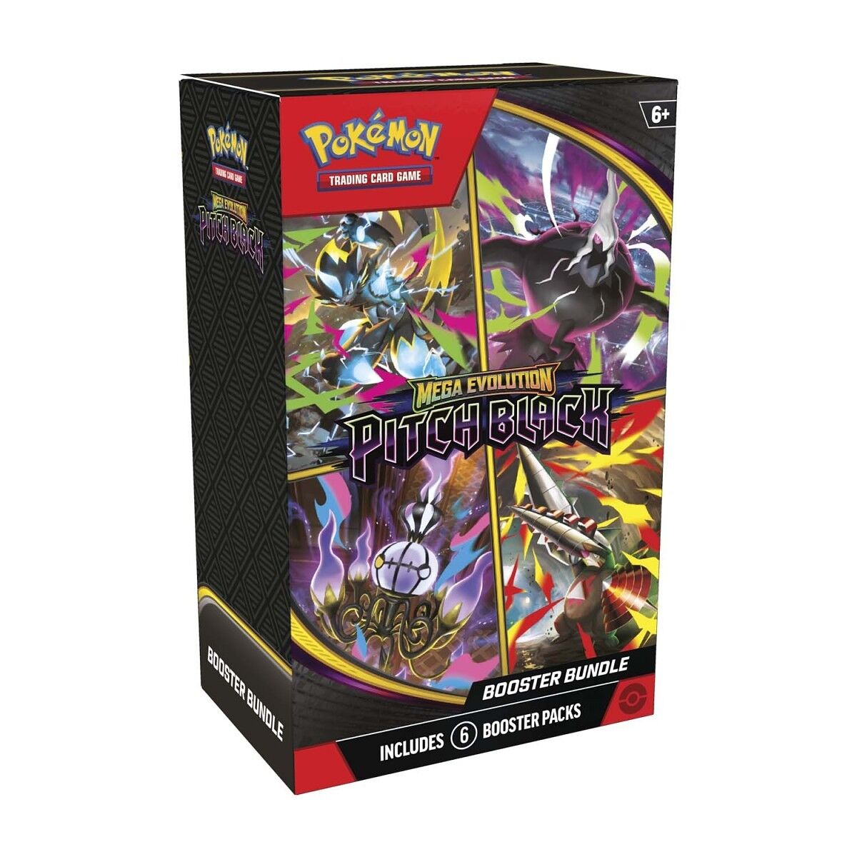 Pokémon TCG: Mega Evolution (ME05) - Pitch Black Booster Bundle (6 Packs) - EN Pokémon TCG: Mega Evolution (ME05) - Pitch Black Booster Bundle (6 Packs) - EN