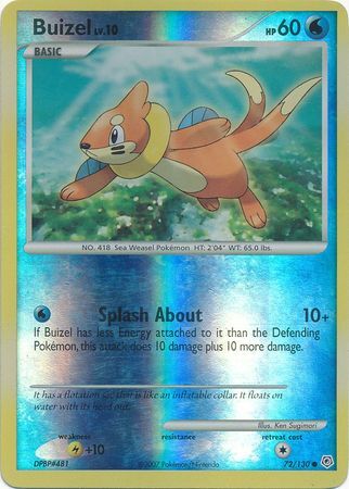 Buizel - 72/130 - Reverse Holo - EN