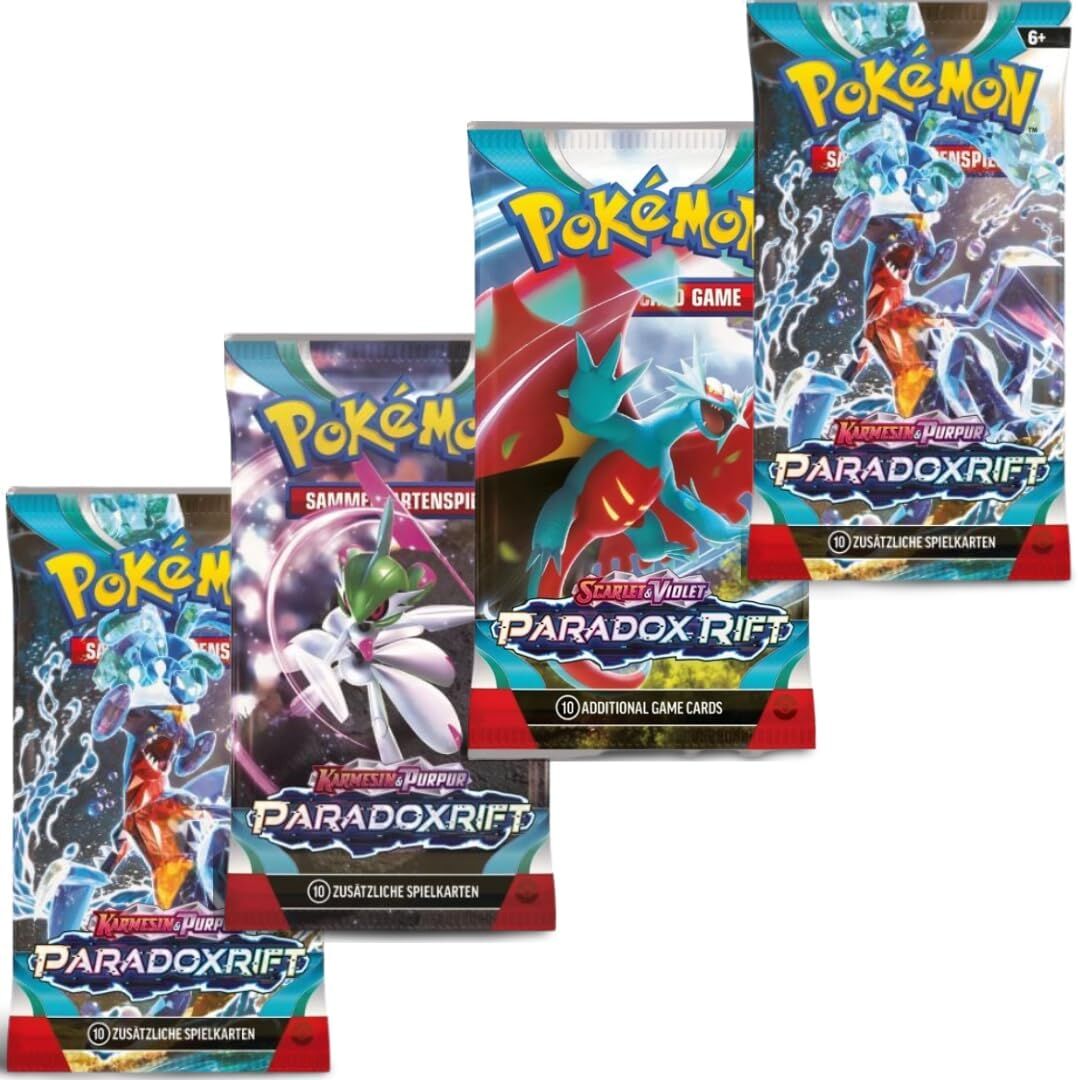 Pokémon TCG: Karmesin & Purpur Paradox Rift Booster Pack (10 Karten) - DE