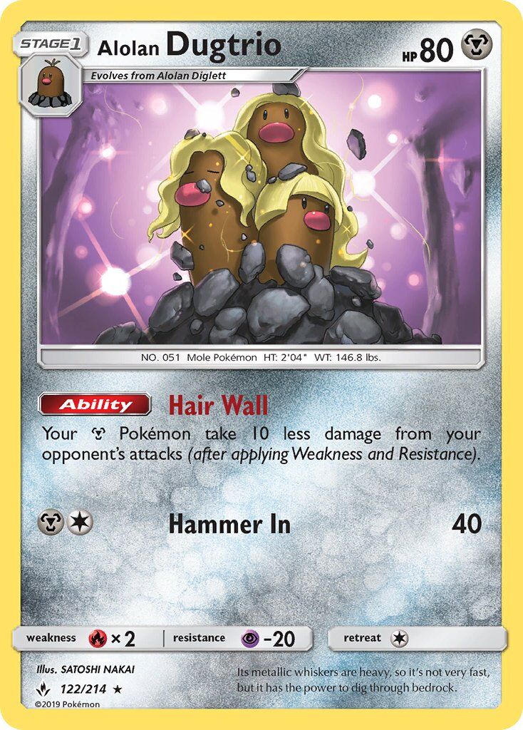 Alolan Dugtrio - 122/214 - EN Alolan Dugtrio - 122/214 - EN