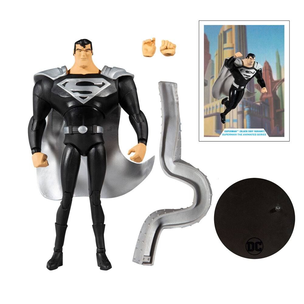 DC Multiverse Actionfigur Superman Black Suit Variant 18 cm