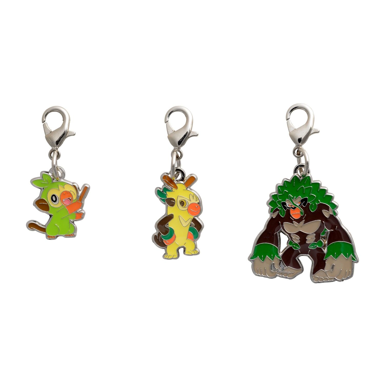 Pokemon Center - Grookey, Thwackey, Rillaboom Schlüsselanhänger - 3 Stück