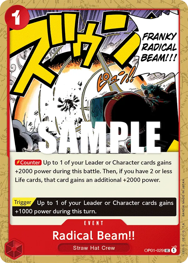 Radical Beam!! - OP01-029 Radical Beam!! - OP01-029