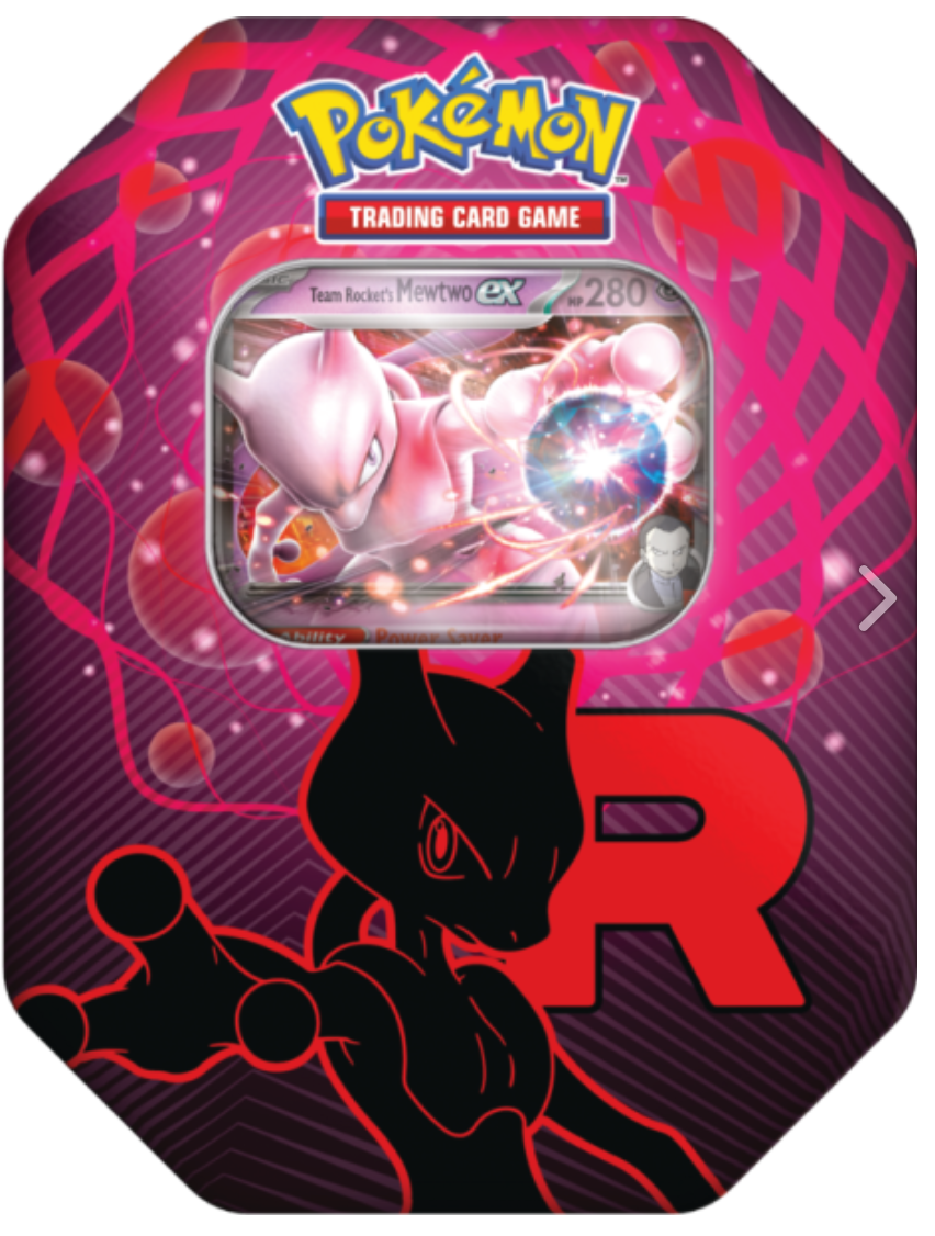 Pokémon TCG: Fall Tin 2025 - Team Rocket's Mewtwo ex - EN Pokémon TCG: Fall Tin 2025 - Team Rocket's Mewtwo ex - EN