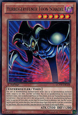 Herbeigerufener Toon-Schädel - Yu-Gi-Oh! Herbeigerufener Toon-Schädel - Yu-Gi-Oh!