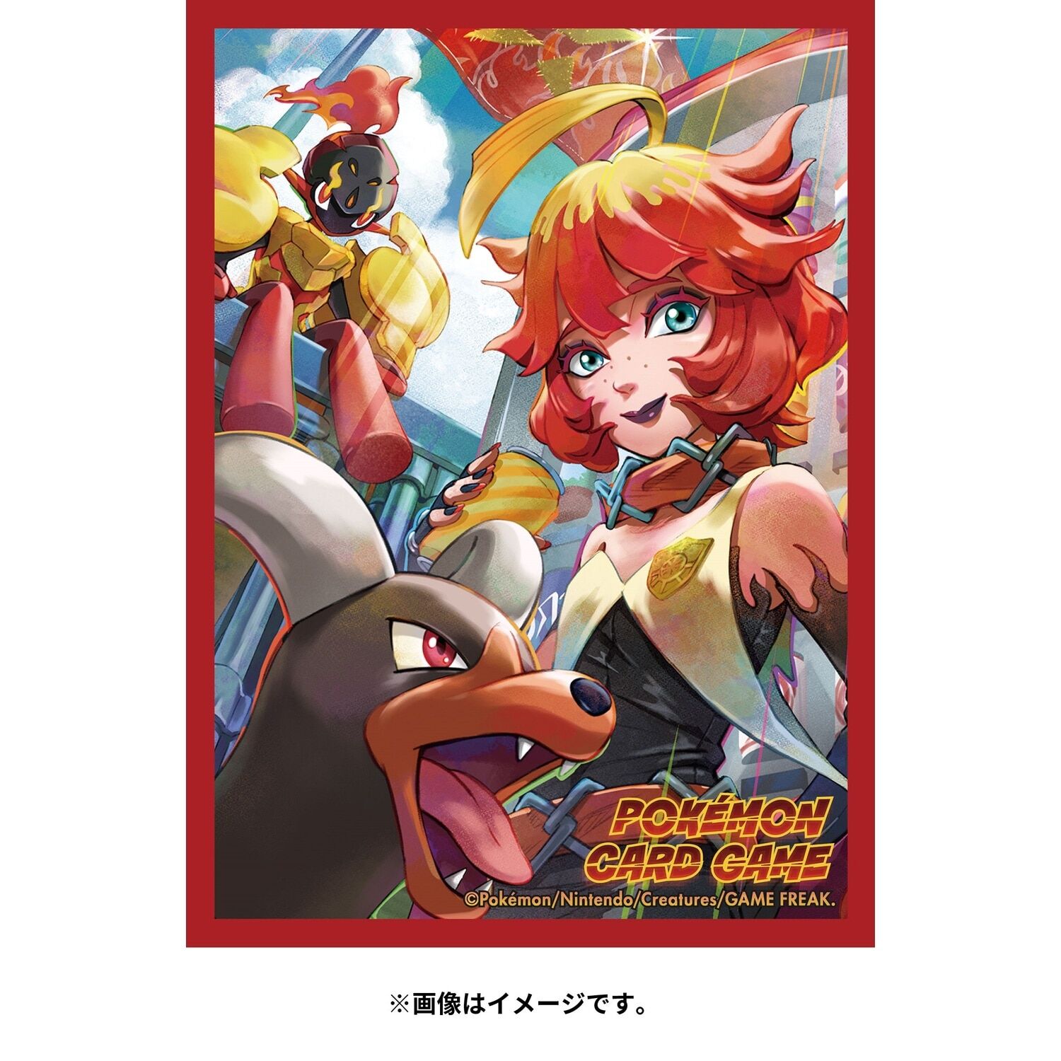 Pokemon Center Original Deck Sleeves Mela & Armarouge & Houndoom