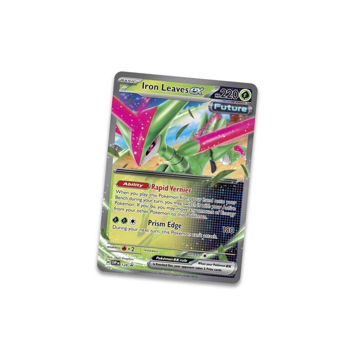Pokémon TCG: Paradox Clash Iron Leaves EX Tin (5 Pack Version) - EN