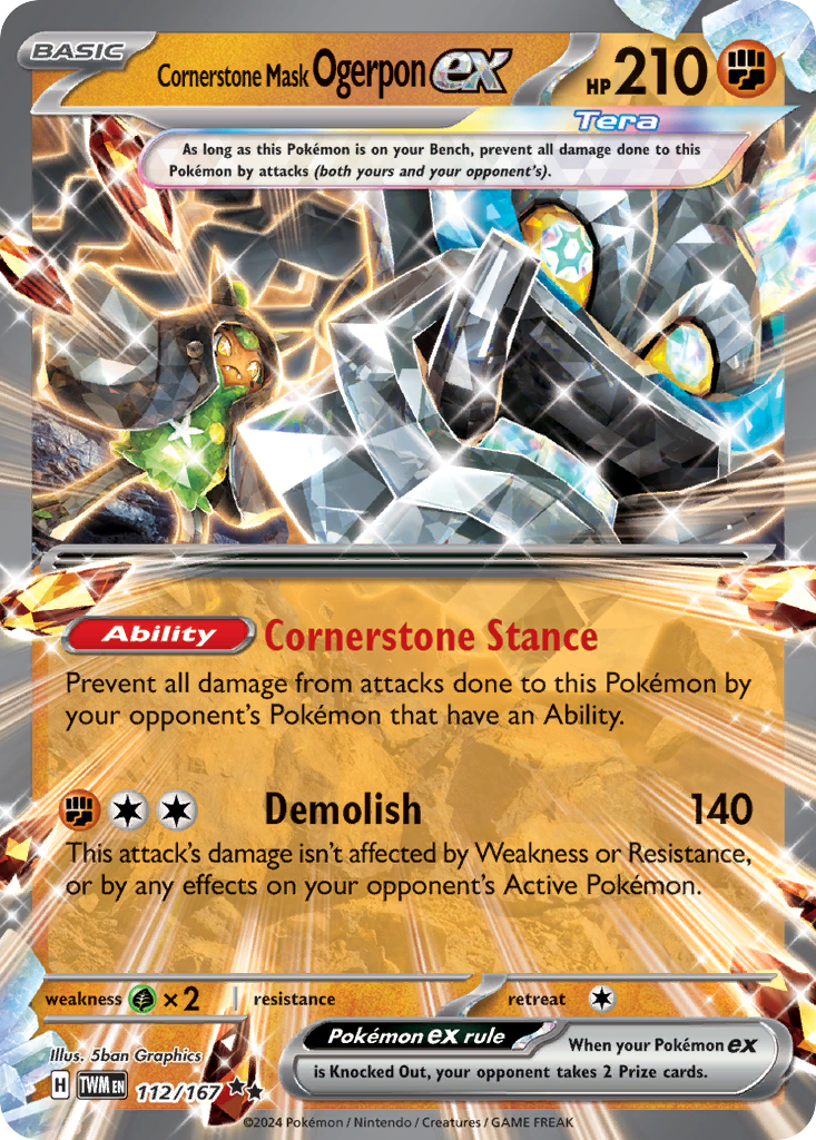 Cornerstone Mask Ogerpon ex - 112/167 - EN Cornerstone Mask Ogerpon ex - 112/167 - EN