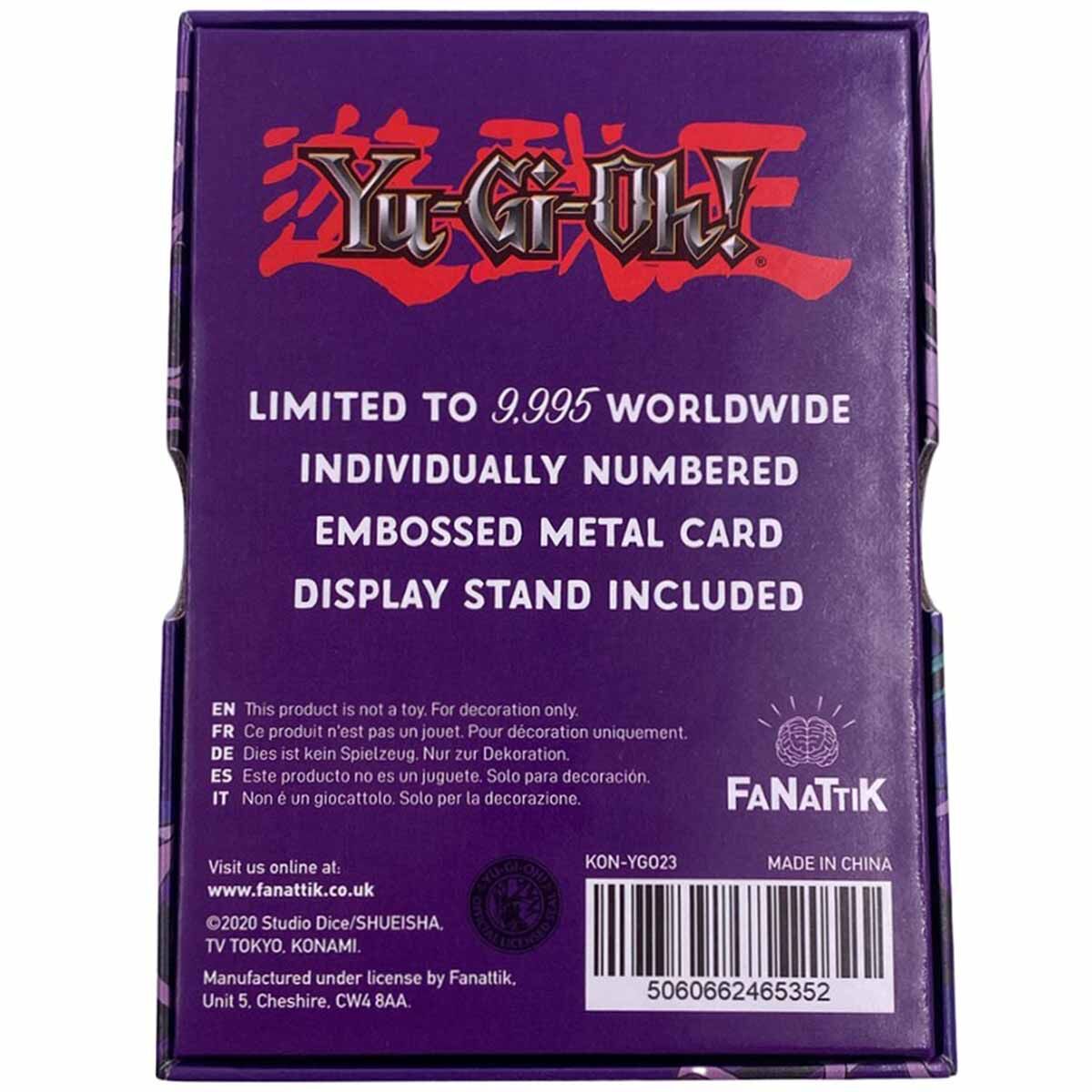 Yu-Gi-Oh! Dunkler Magier Limited Edition Metallkarte