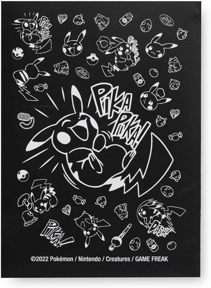 Pokemon Pikachu Comic Style Sleeves (65 Cards)