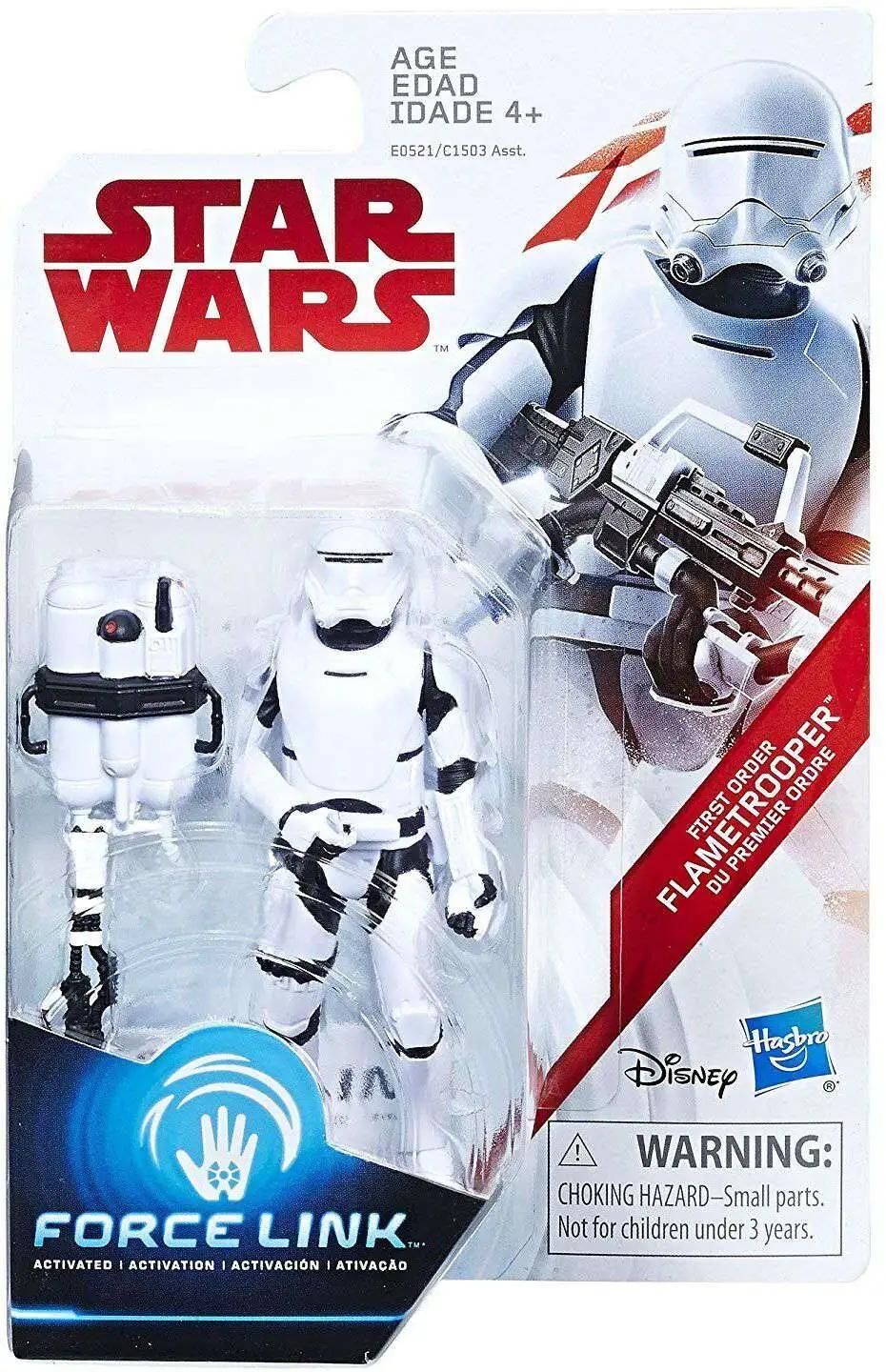 Star Wars The Last Jedi Force Link First Order Flametrooper Exclusive Action Figure [Firing Pose]