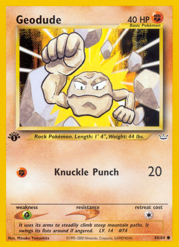 Geodude - 44/66 - 1st Edition - EN