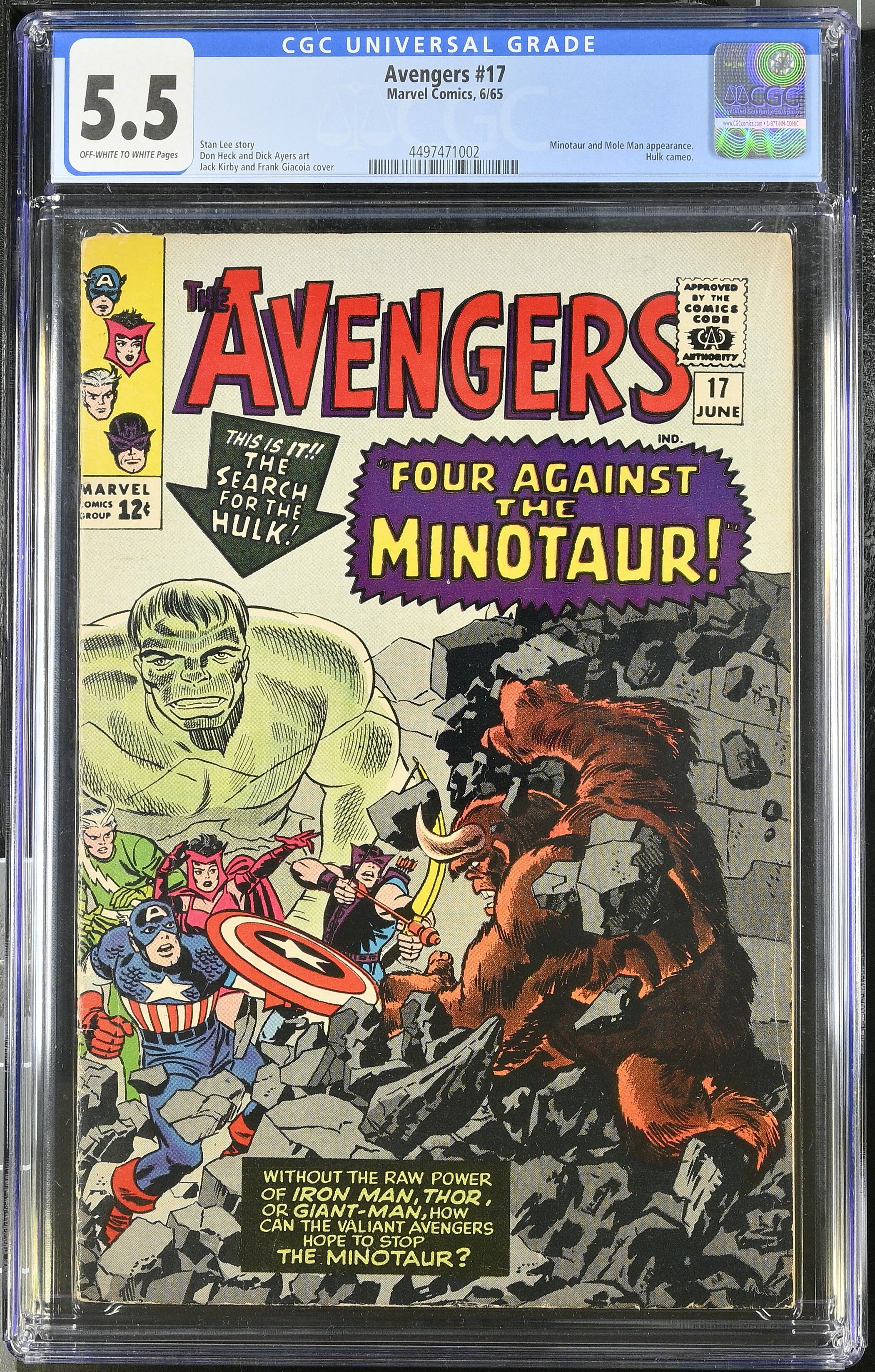 Avengers #17 CGC 5.5 Avengers #17 CGC 5.5