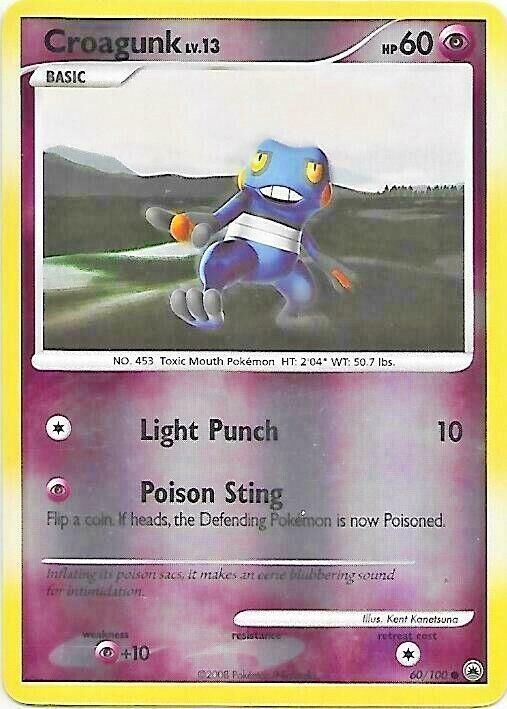 Croagunk - 60/100 - Reverse Holo - EN Croagunk - 60/100 - Reverse Holo - EN
