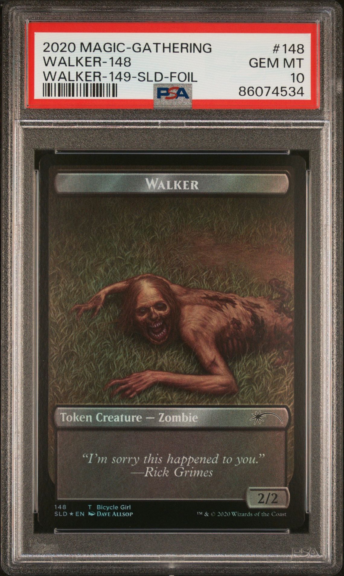 2020 MAGIC THE GATHERING SECRET LAIR DROP 148 WALKER-148/WALKER-149 FOIL - PSA 10 GEM-MT