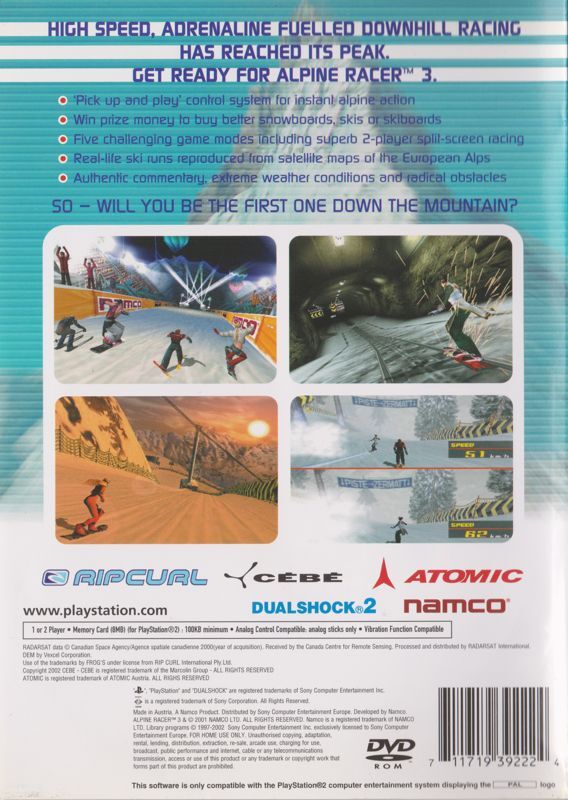 Alpine Racer 3 - PS2 - DE