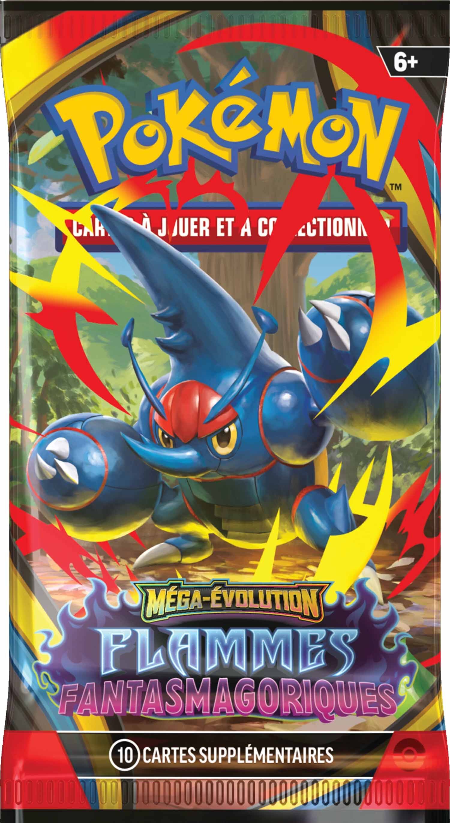 Pokémon JCC: Méga-Évolution - Flammes Fantasmagoriques Booster Pack (10 Cards) - FR