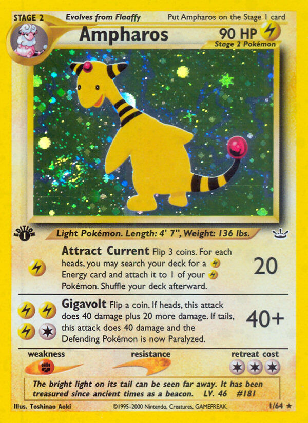 Ampharos - 1/66 - 1st Edition - EN Ampharos - 1/66 - 1st Edition - EN