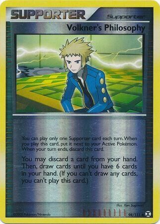 Volkner’s Philosophy - 98/111 - Reverse Holo - EN Volkner’s Philosophy - 98/111 - Reverse Holo - EN