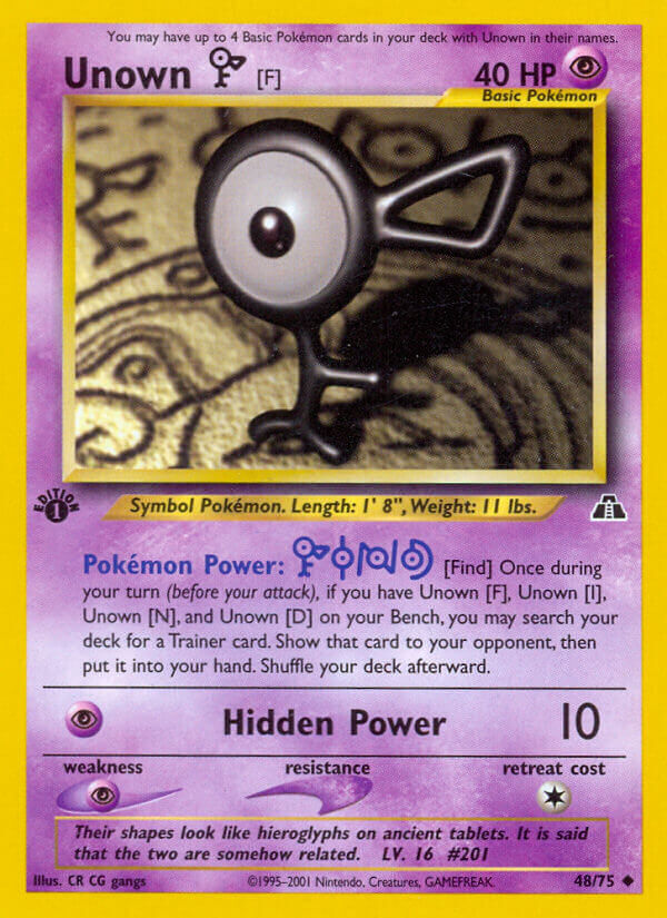 Unown F - 48/75 - Unlimited - EN