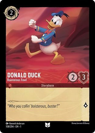 Donald Duck - Boisterous Fowl - 108/204 - EN Donald Duck - Boisterous Fowl - 108/204 - EN