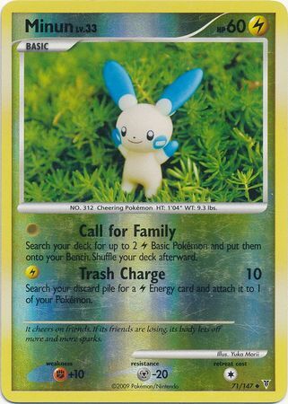 Minun - 71/147 - Reverse Holo - EN