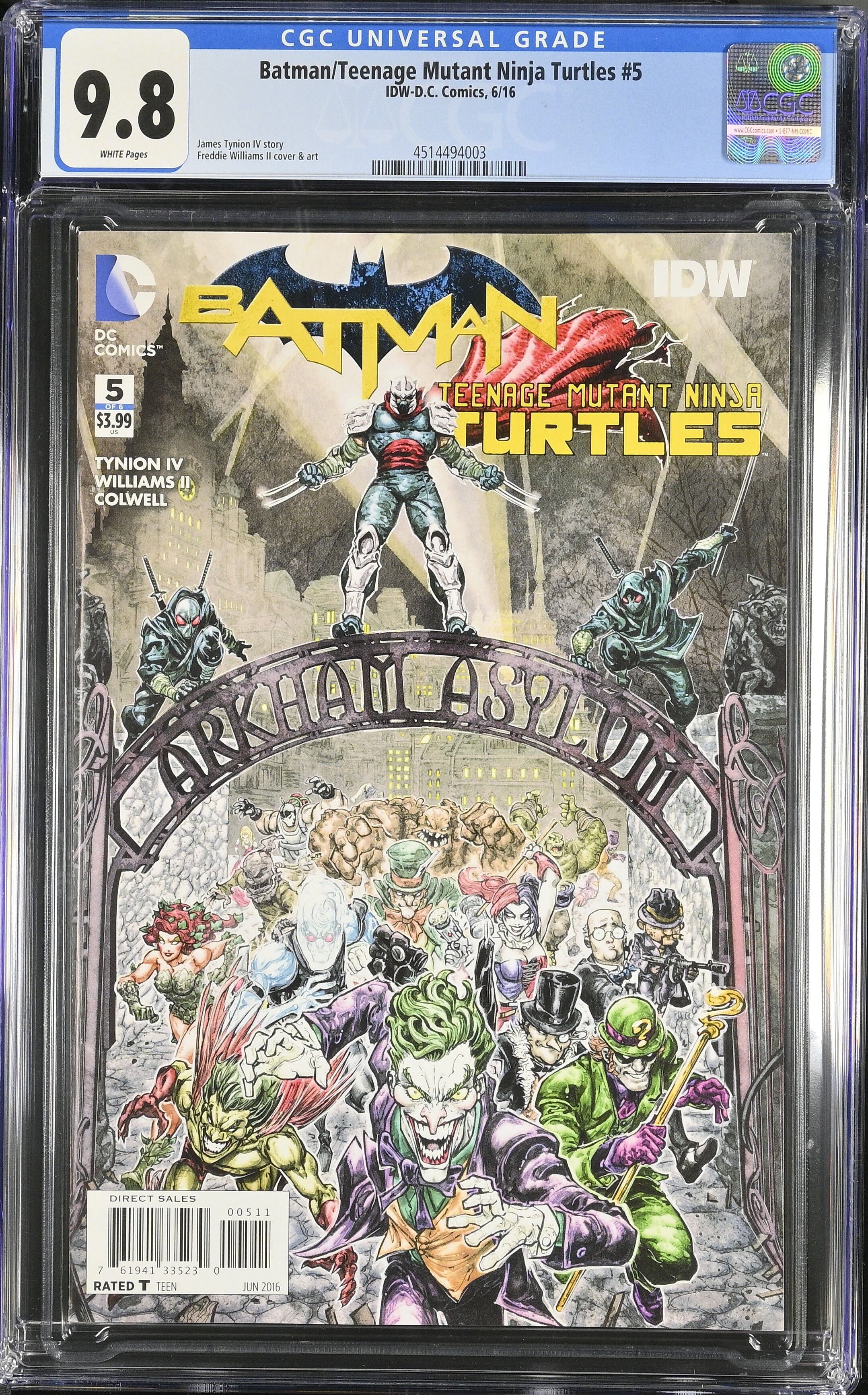 Batman/Teenage Mutant Ninja Turtles #5 CGC 9.8 Top Pop! Batman/Teenage Mutant Ninja Turtles #5 CGC 9.8 Top Pop!