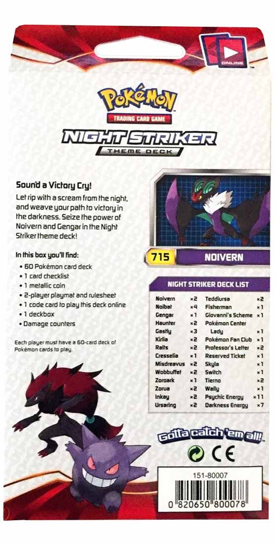 Pokémon XY BREAKthrough Night Striker Theme Deck - EN