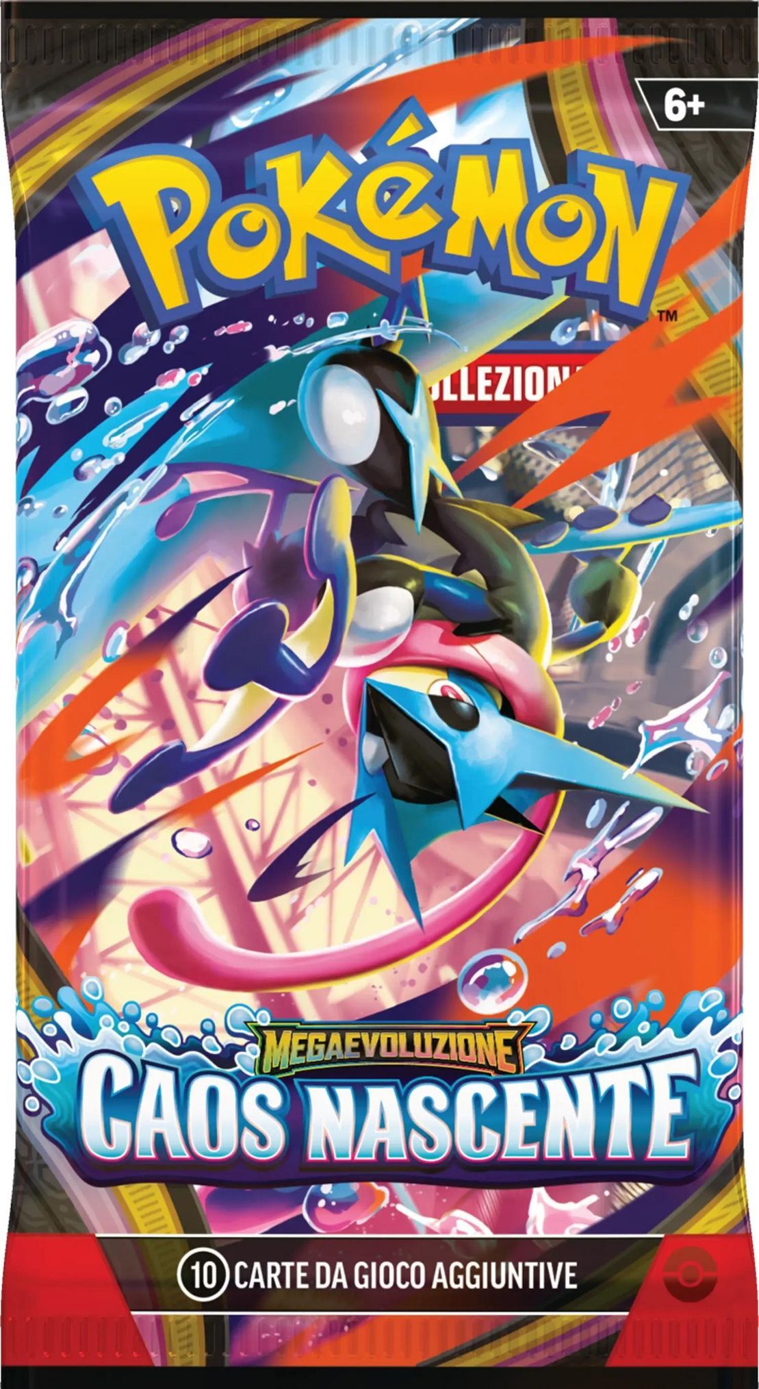 Pokémon TCG: Mega Evolution (ME04) - Caos Nascente 1 Random Booster Pack (10 Cards) - IT