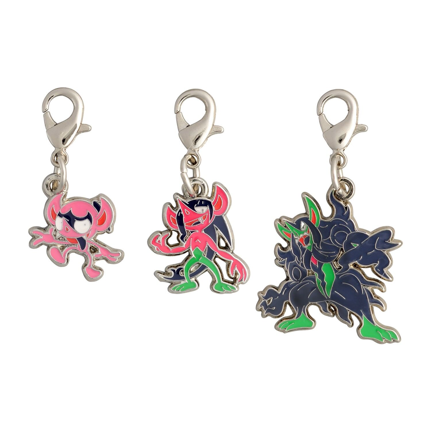 Pokemon Center - Impidimp, Morgrem, Grimmsnarl Schlüsselanhänger - 3 Stück Pokemon Center - Impidimp, Morgrem, Grimmsnarl Schlüsselanhänger - 3 Stück