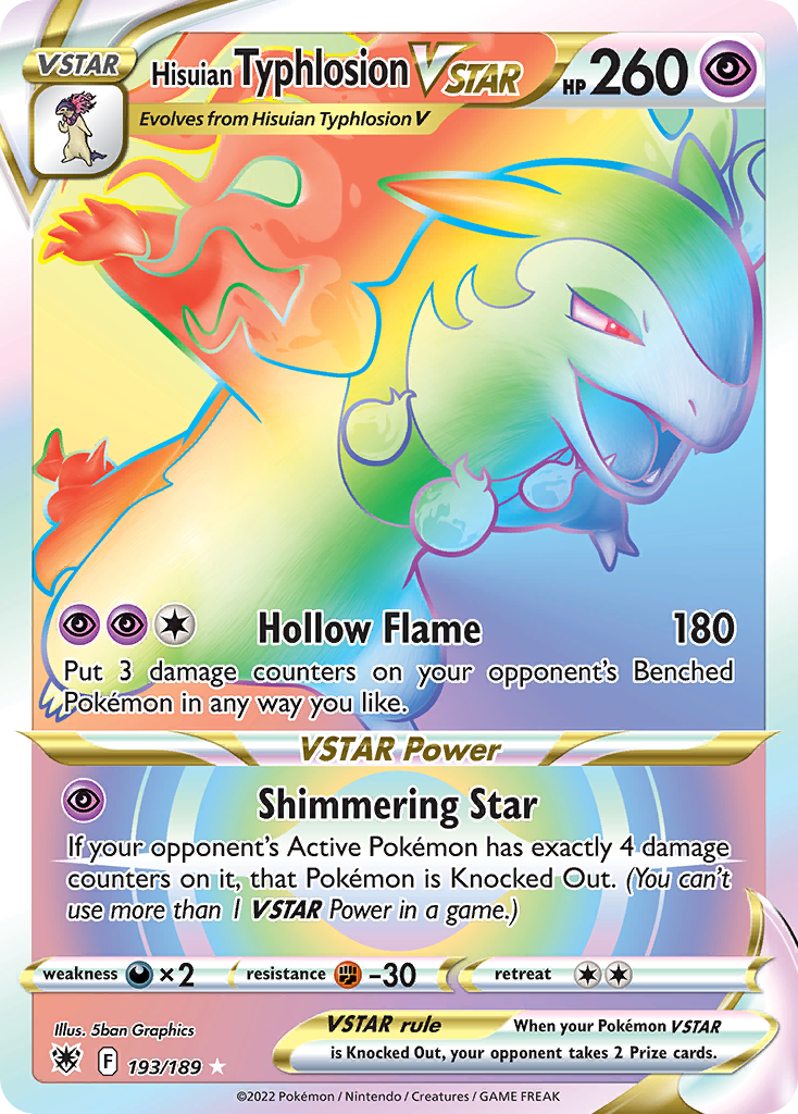 Hisuian Typhlosion VSTAR - 193/189 - EN Hisuian Typhlosion VSTAR - 193/189 - EN
