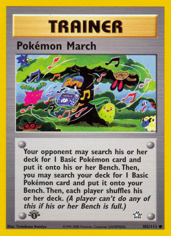 Pokémon March - 102/111 - 1st Edition - EN