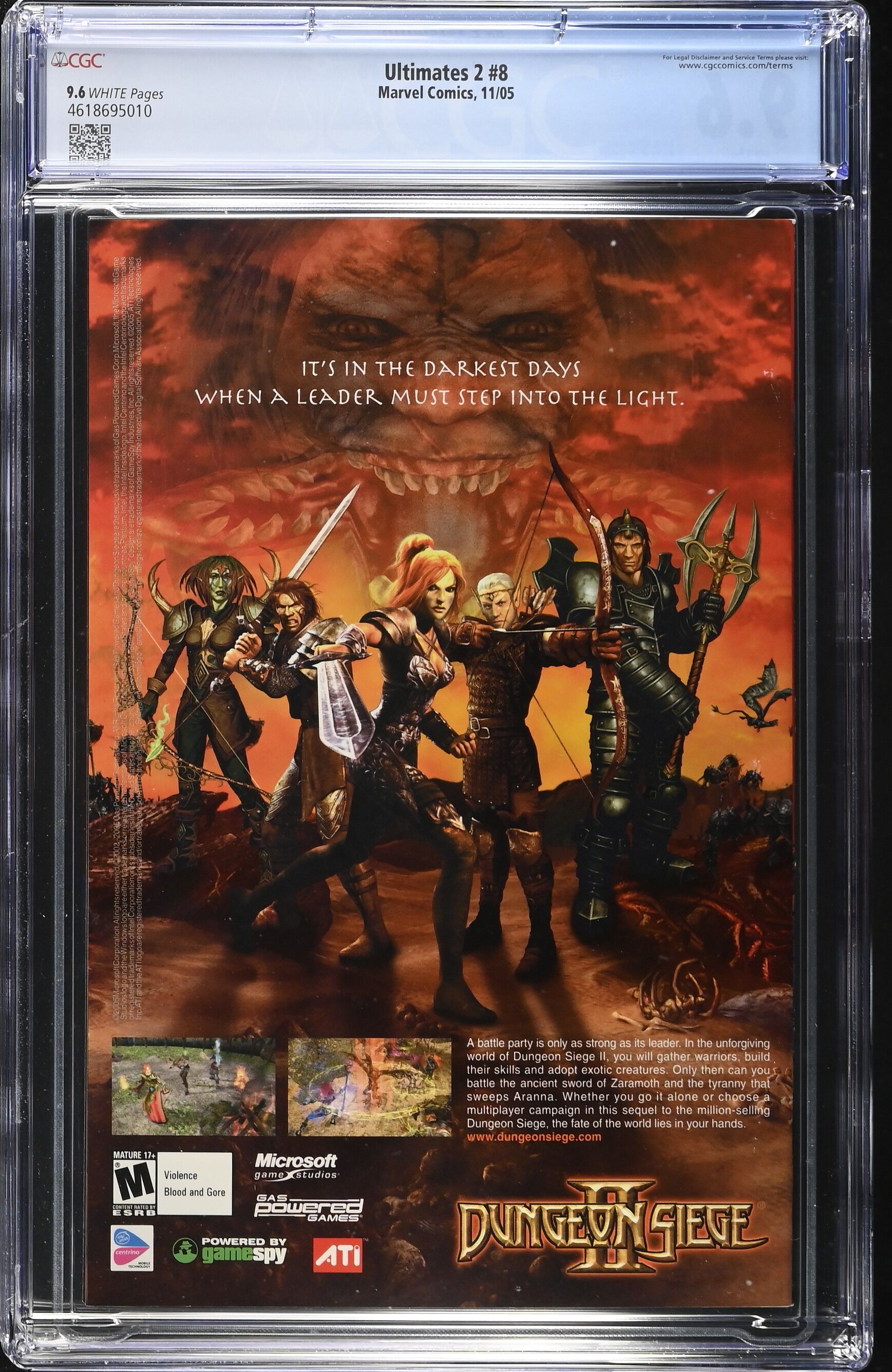 Ultimates 2 #8 CGC 9.6