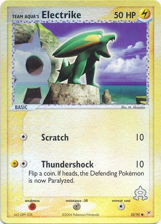 Team Aqua’s Electrike - 52/97 - Reverse Holo - EN
