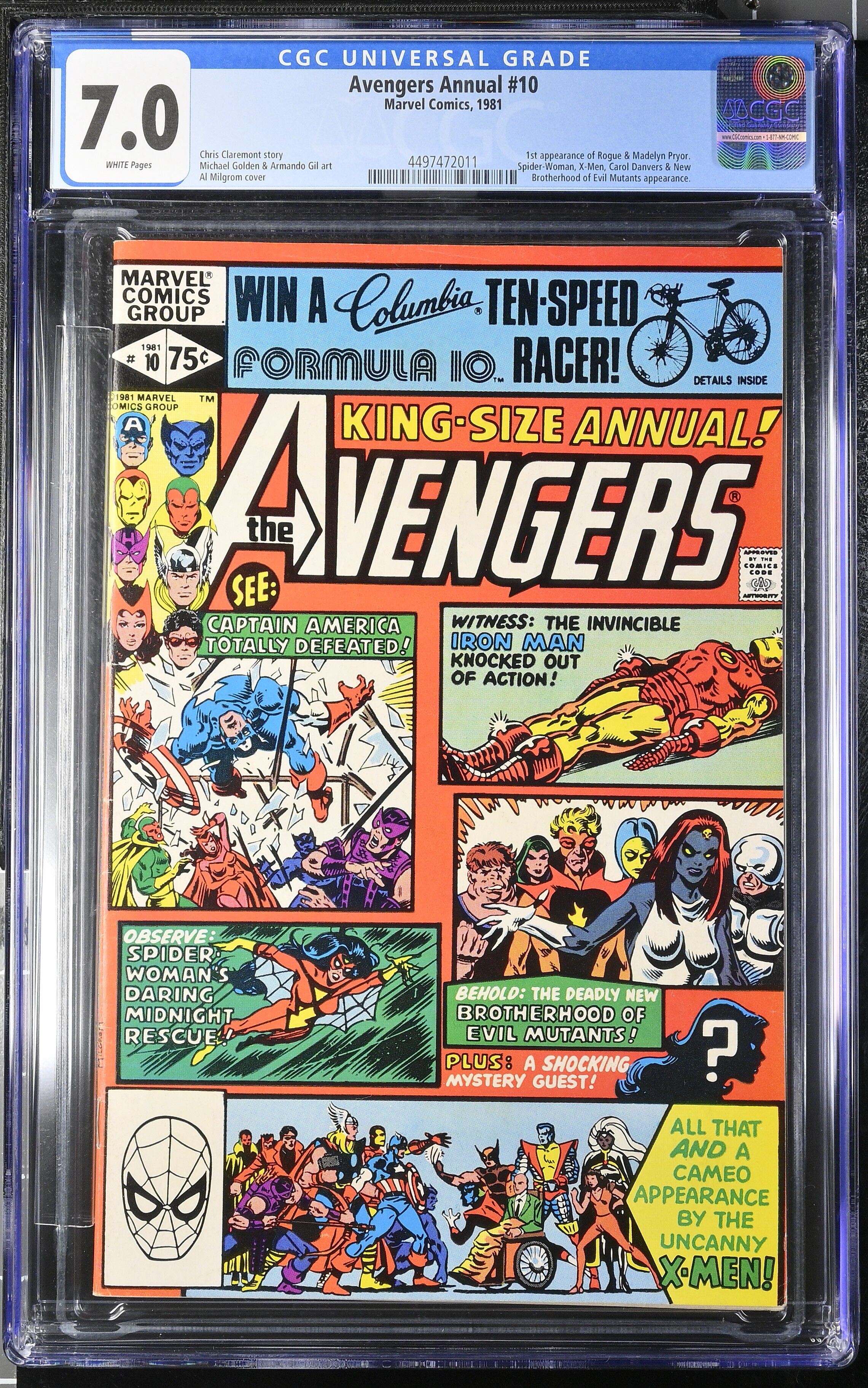 Avengers Annual #10 CGC 7.0