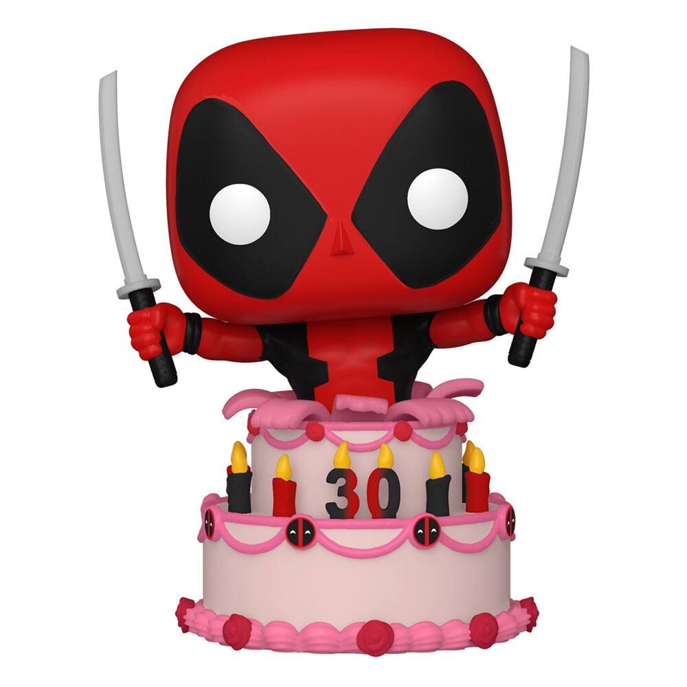 Marvel Deadpool 30th Anniversary POP! Vinyl Figur Deadpool in Cake 9 cm Marvel Deadpool 30th Anniversary POP! Vinyl Figur Deadpool in Cake 9 cm