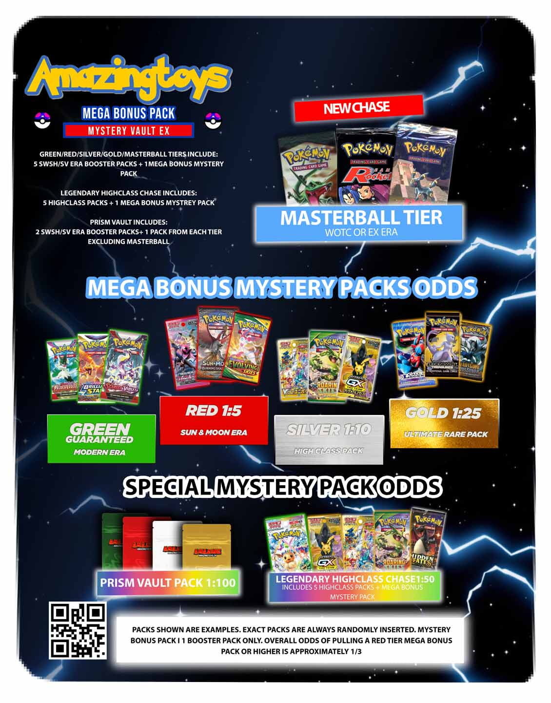 Pokémon AMAZINGTOYS® Ultimate Mystery Vault EX Booster Pack - Wave 3