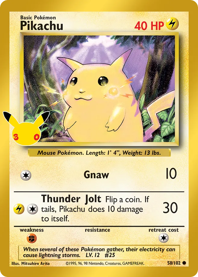 Pikachu - 58/102 - EN