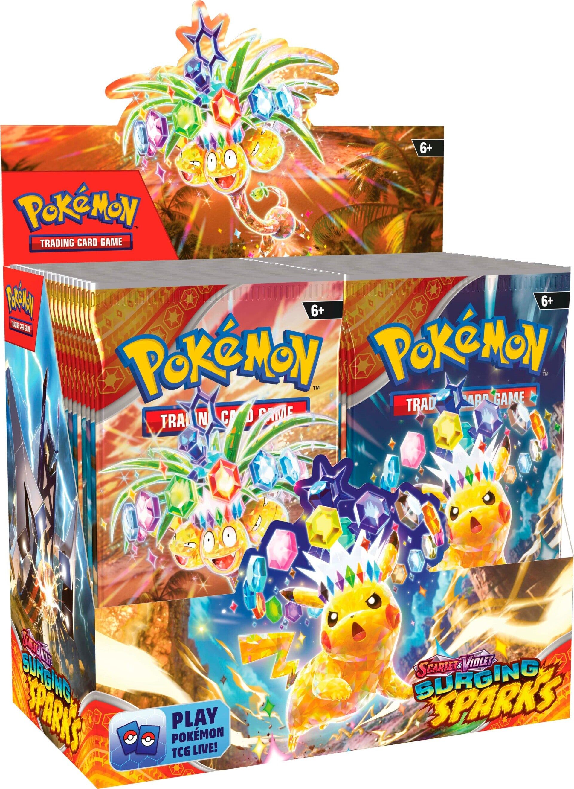 Pokémon TCG: Scarlet & Violet (SV08) - Surging Sparks Booster Display (36 Packs) - EN Pokémon TCG: Scarlet & Violet (SV08) - Surging Sparks Booster Display (36 Packs) - EN