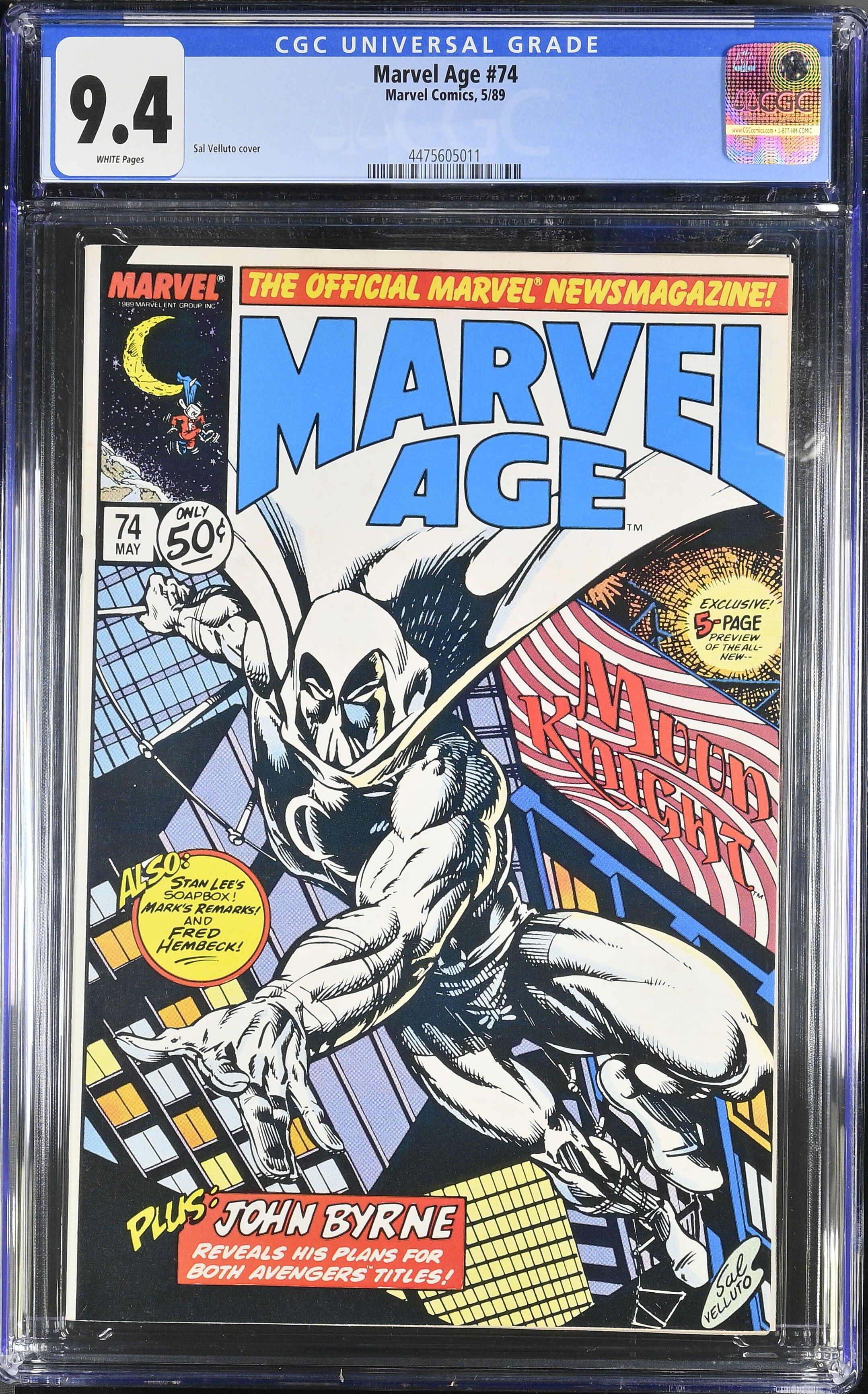 Marvel Age #74 CGC 9.4 Marvel Age #74 CGC 9.4