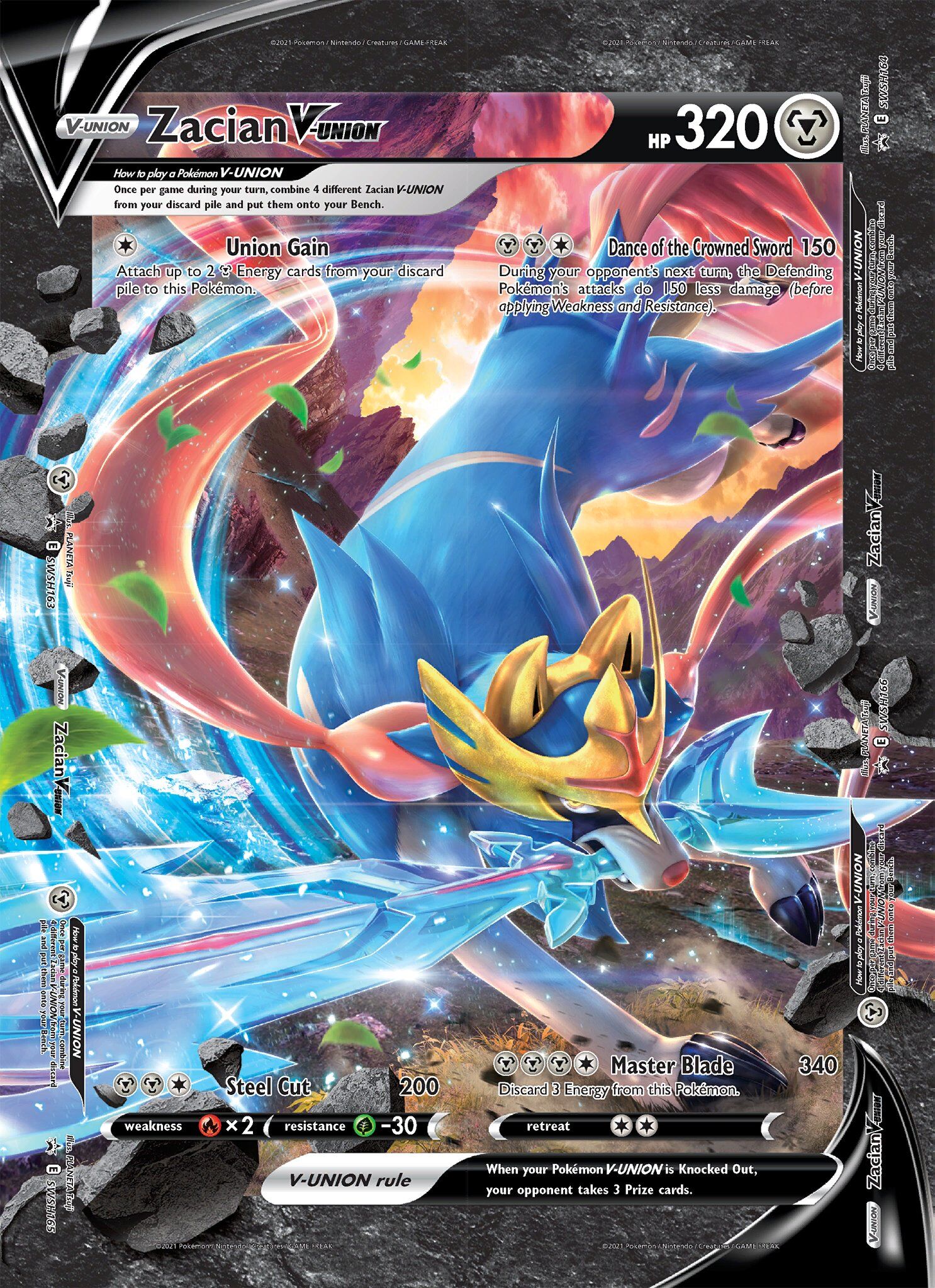 zacian-v-union-swsh164-xxl-oversized-promo-en Zacian V-Union - SWSH164 - XXL Oversized Promo - EN