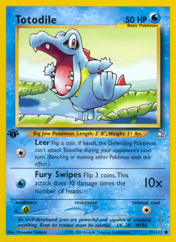 Totodile - 81/111 - 1st Edition - EN
