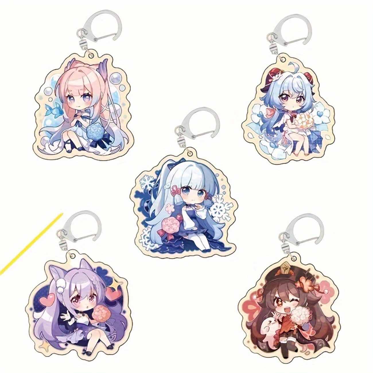 Genshin Impact Chibi Schlüsselanhänger (Zufallsauswahl) Genshin Impact Chibi Schlüsselanhänger (Zufallsauswahl)
