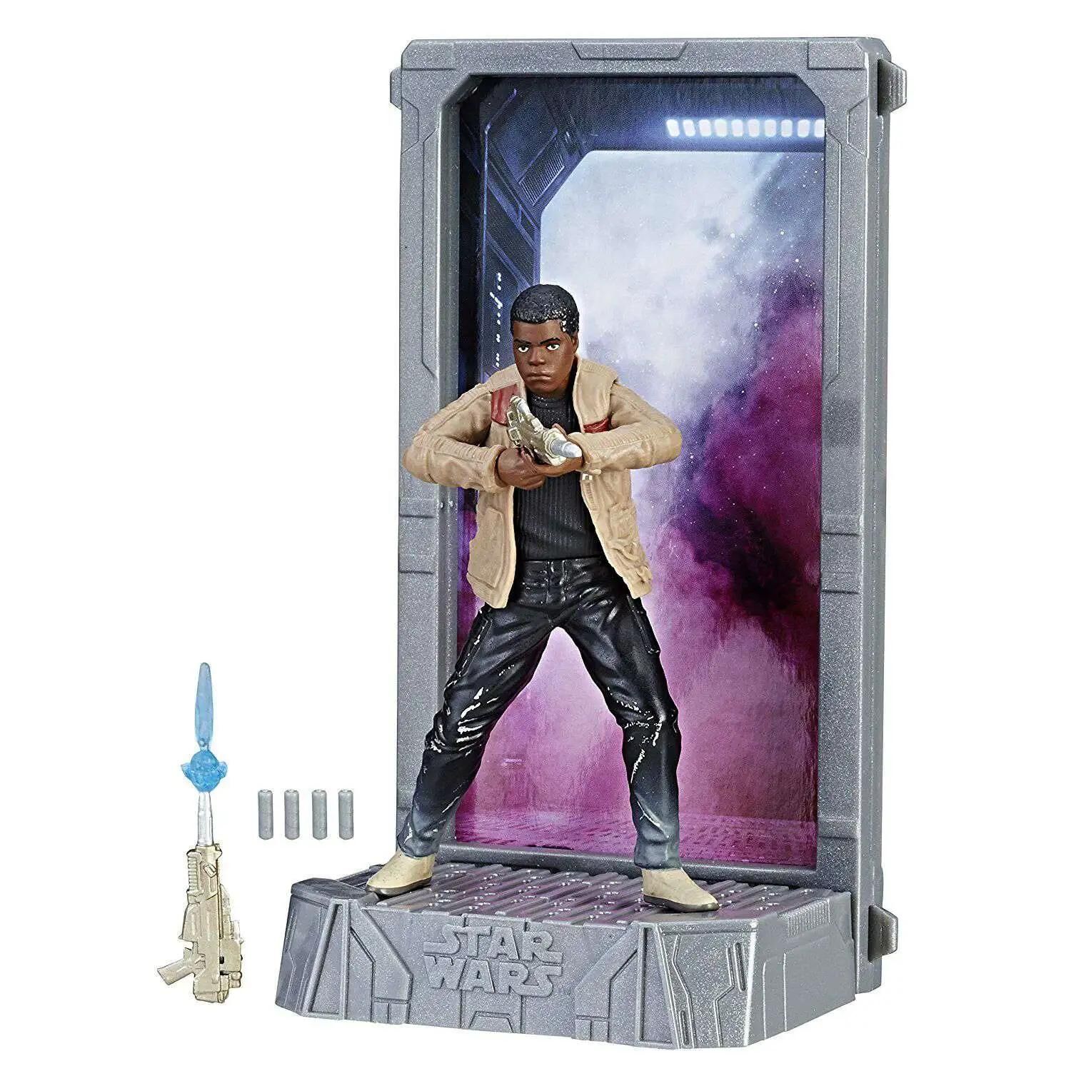 Disney Star Wars The Force Awakens 40th Anniversary Black Titanium Series 2 Finn Die Cast Action Figure [Starkiller Base]