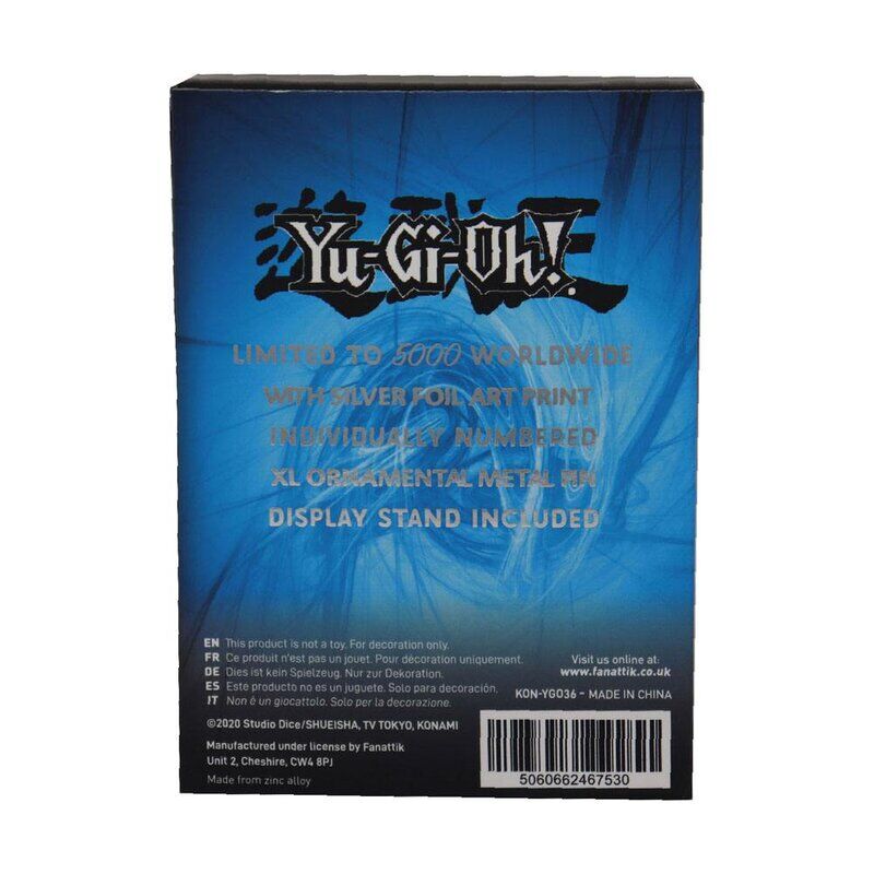 YU-GI-OH! Silver Plated Blue Eyes White Dragon XL Pin Badge
