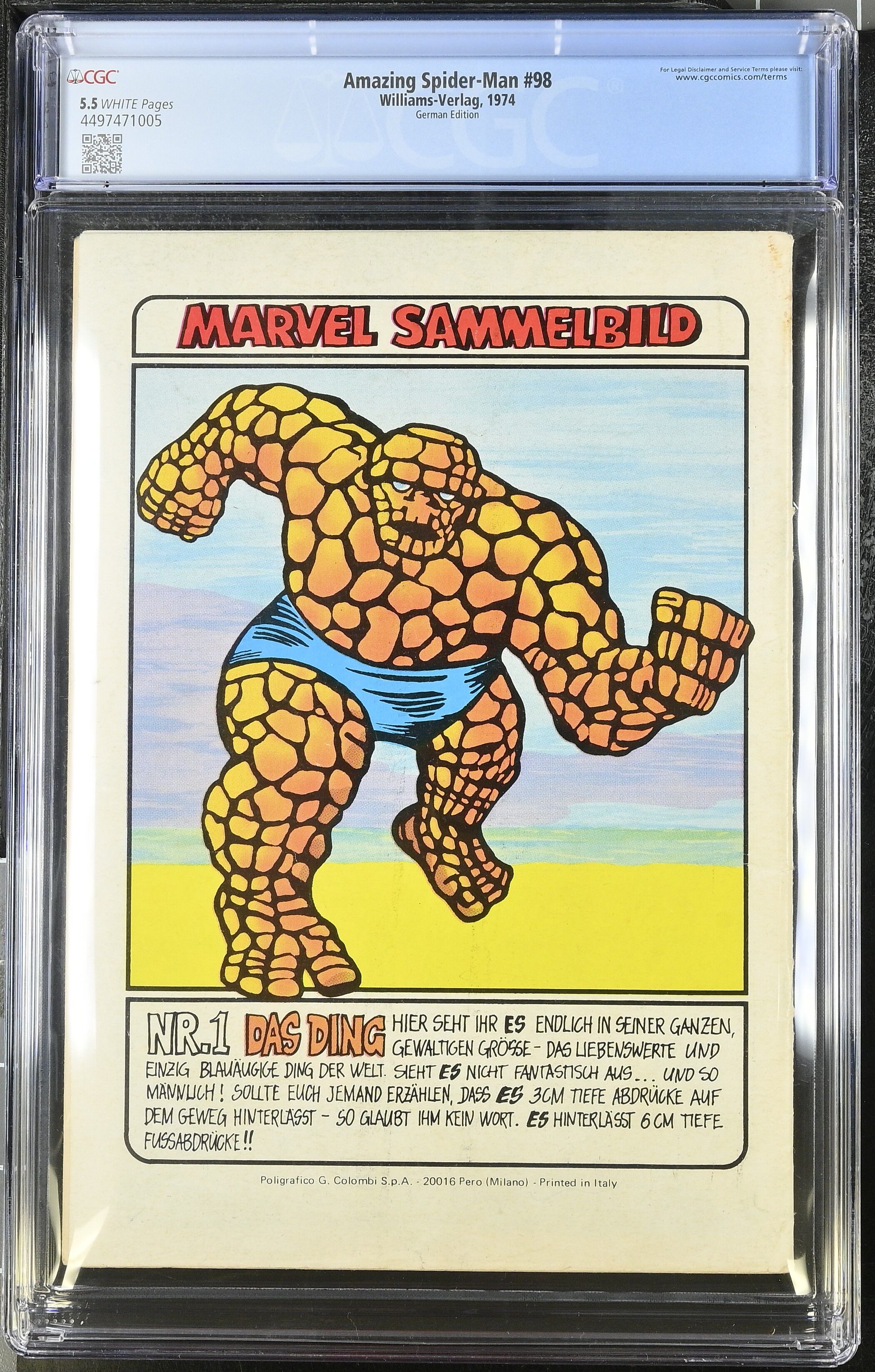 Die Spinne (Williams) #1 CGC 5.5 Amazing Spider-Man #98