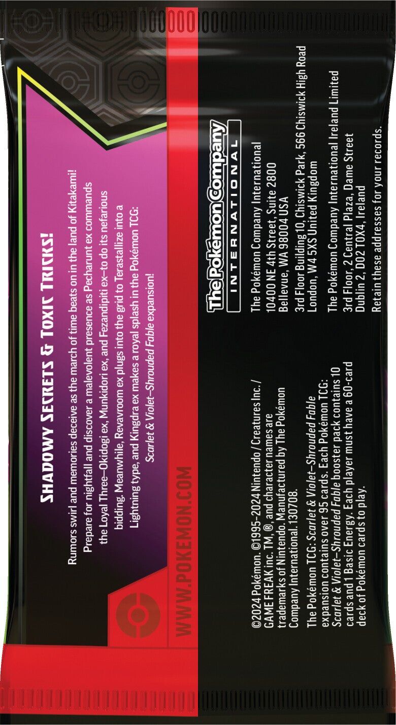 Pokémon TCG: Scarlet & Violet Shrouded Fable Booster Pack - EN